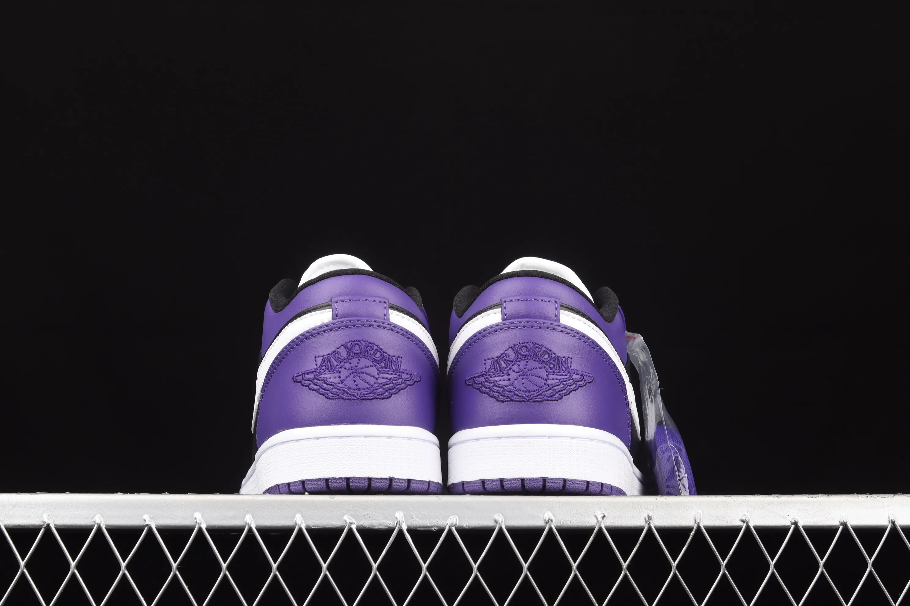All categories Air Jordan Jordan series basketball shoes Air Jordan 1 Low Air Jordan 1 Low AJ1 Joe 1 black purple and white low-top cultural and leisure sports sneakers 553558-501